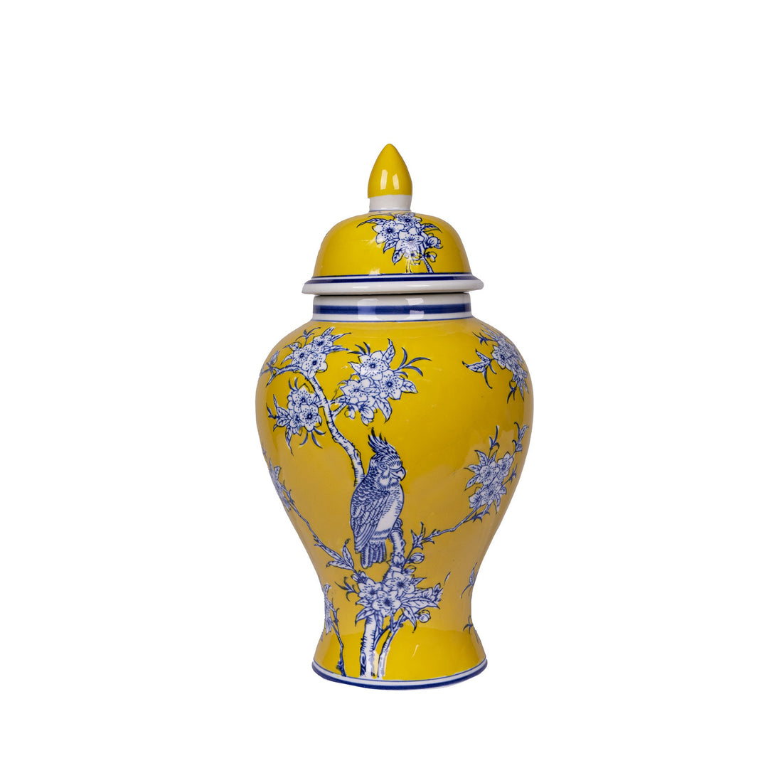 Chelsea Bird & Flower Ginger Jar Small - Destination Interiors