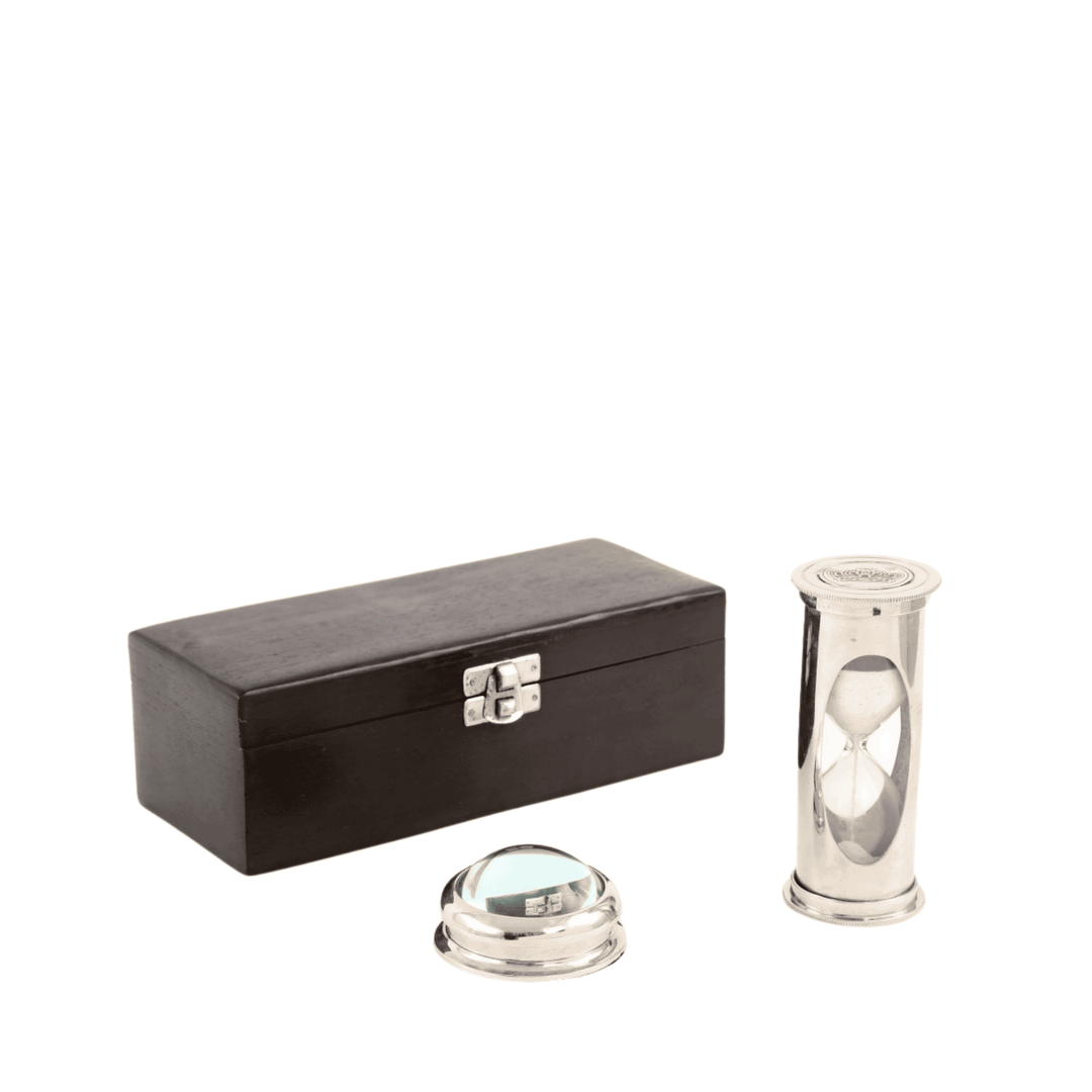Gift Box Sandtimer & Compass - Destination Interiors