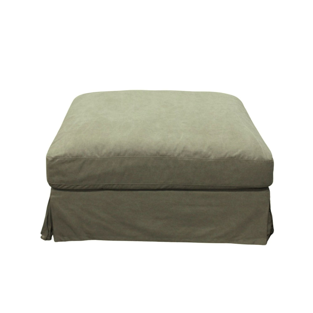 Luxe Ottoman Forest Green - Destination Interiors