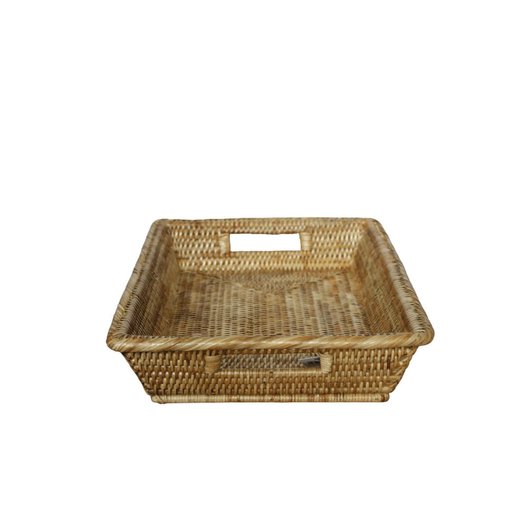 Rattan In and out Tray with Handgrips Natural - Destination Interiors