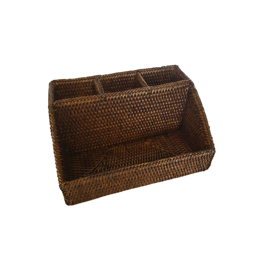 Rattan Office Organiser - Destination Interiors