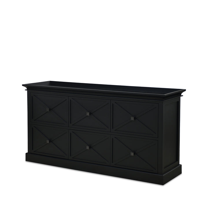 Island Life 6 Drawer Dresser Black