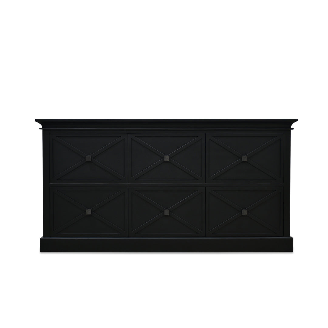 Island Life 6 Drawer Dresser Black