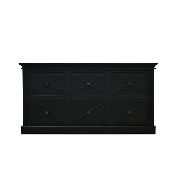 Island Life 6 Drawer Dresser Black