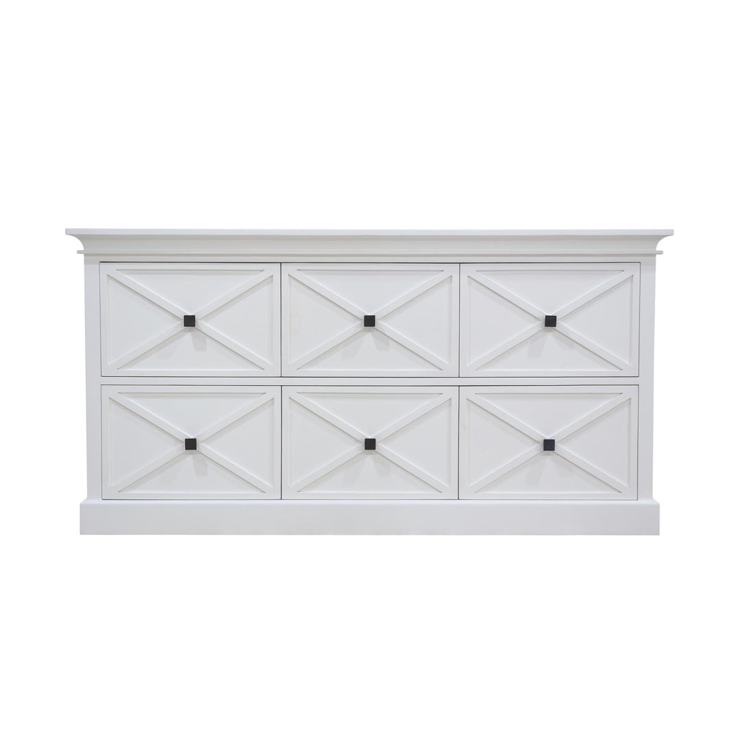 Island Life 6 Drawer Dresser White