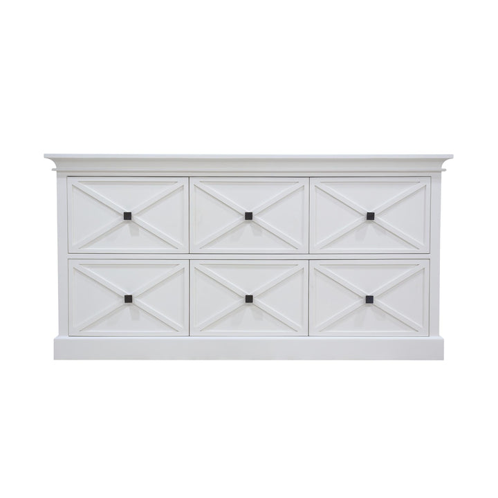 Island Life 6 Drawer Dresser White