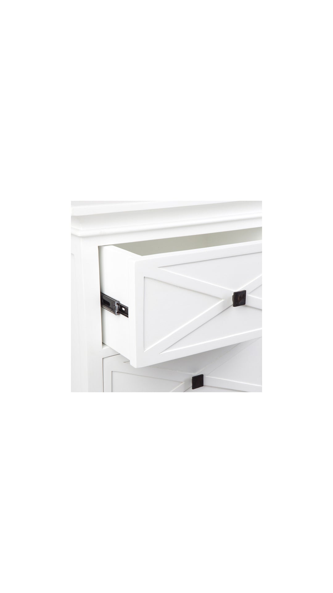 Island Life 5 Drawer Tall Boy White