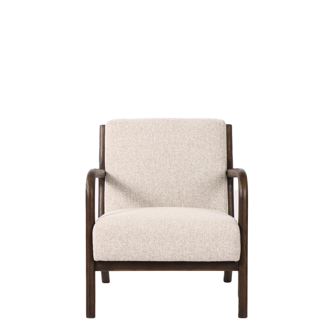Luca Occasional Chair - Natural Weave with Dark Oak Frame