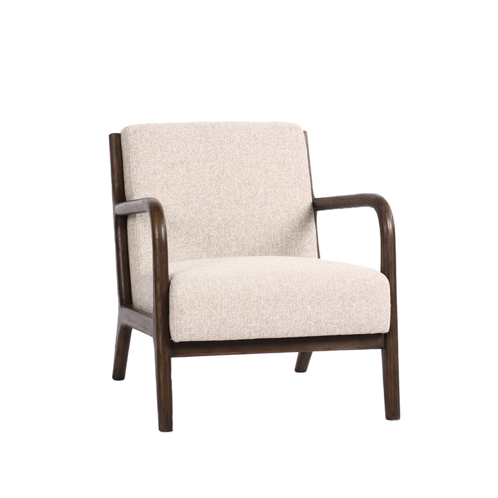 Luca Occasional Chair - Natural Weave with Dark Oak Frame