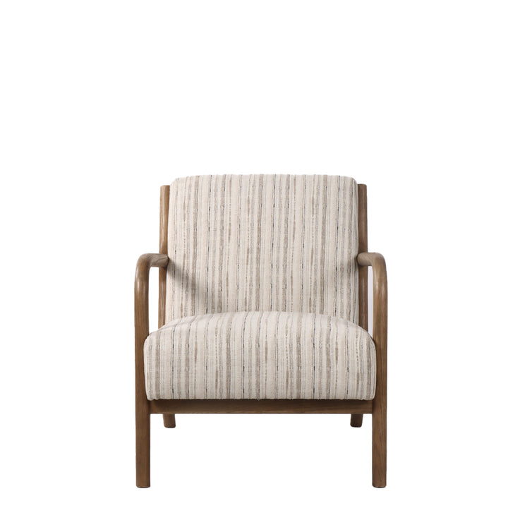 Luca Occasional Chair - Coastal Stripe with History Oak Frame
