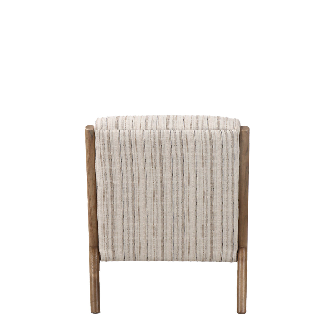 Luca Occasional Chair - Coastal Stripe with History Oak Frame
