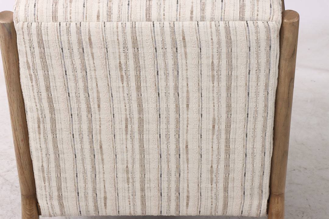 Luca Occasional Chair - Coastal Stripe with History Oak Frame