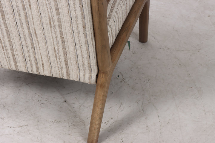 Luca Occasional Chair - Coastal Stripe with History Oak Frame