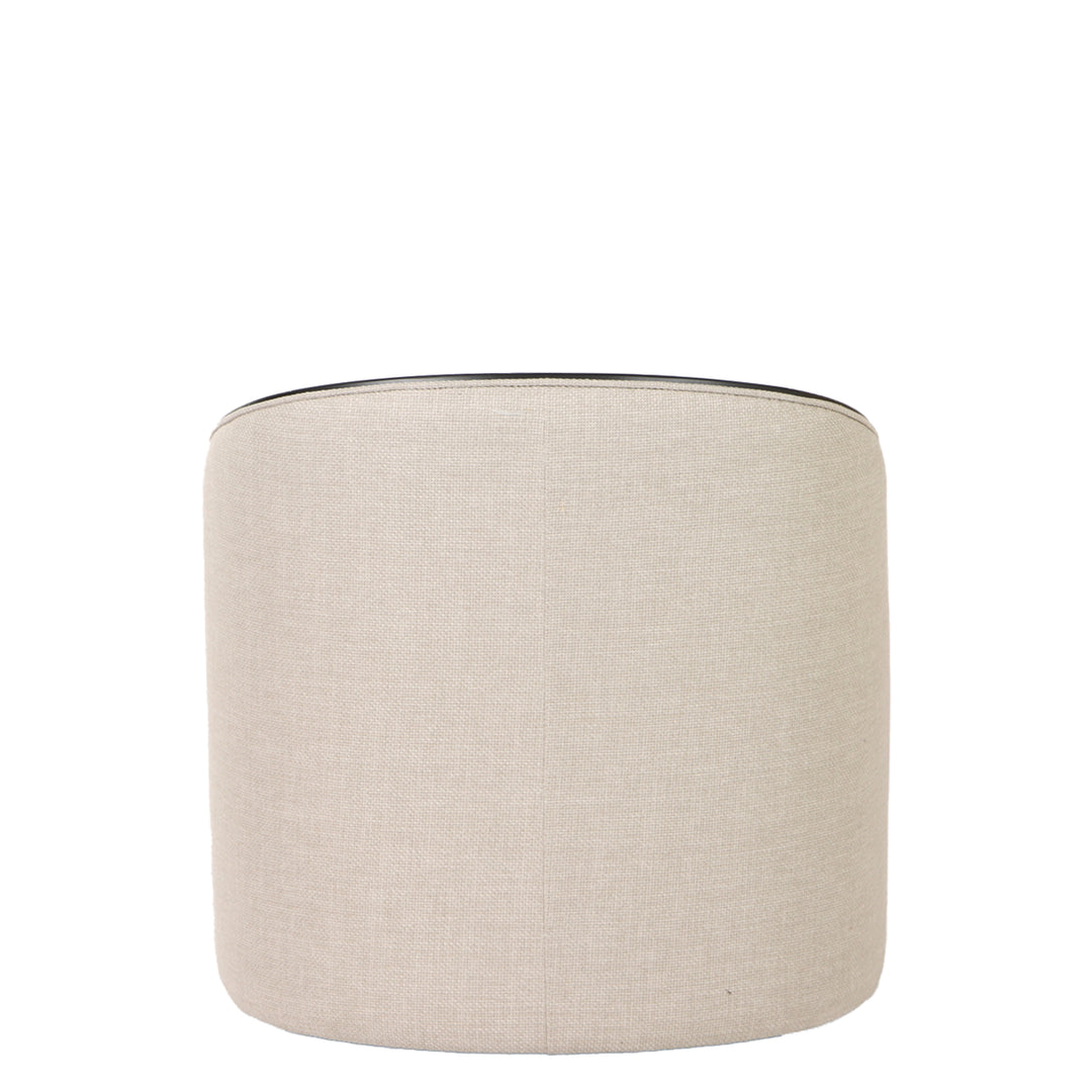 Modena Occasional Swivel Chair - Putty with Black Maple Frame