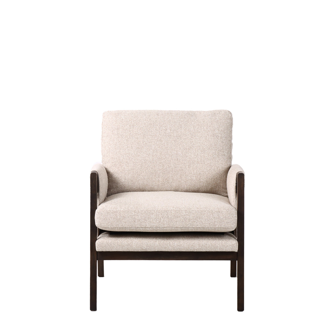 Zurich Occasional Chair - Natural Weave with Dark Oak Frame