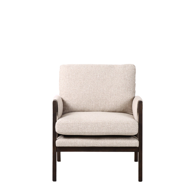 Zurich Occasional Chair - Natural Weave with Dark Oak Frame