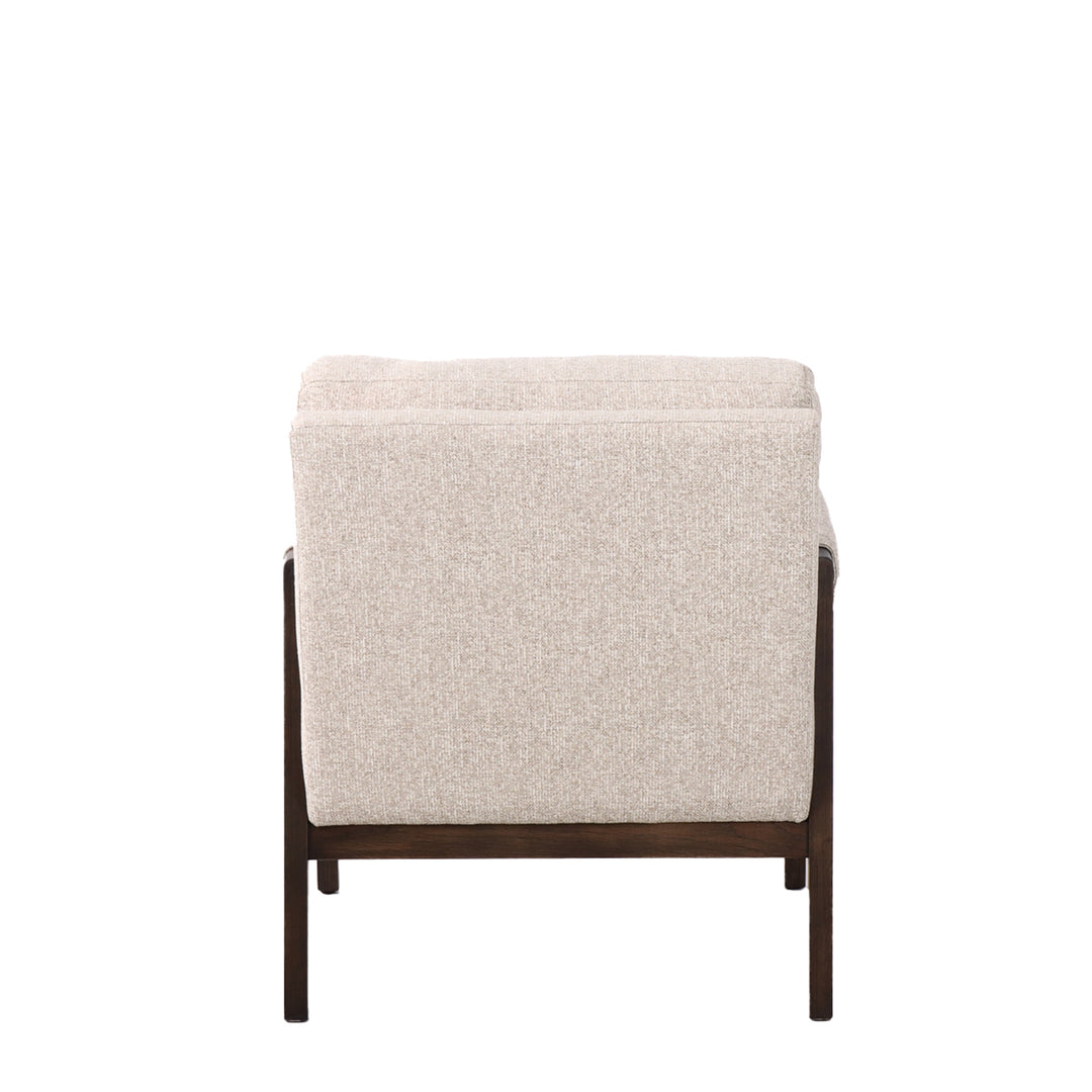 Zurich Occasional Chair - Natural Weave with Dark Oak Frame