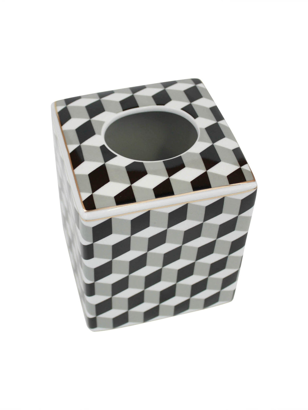 Abstract 3D Design Tissue Box - Destination Interiors