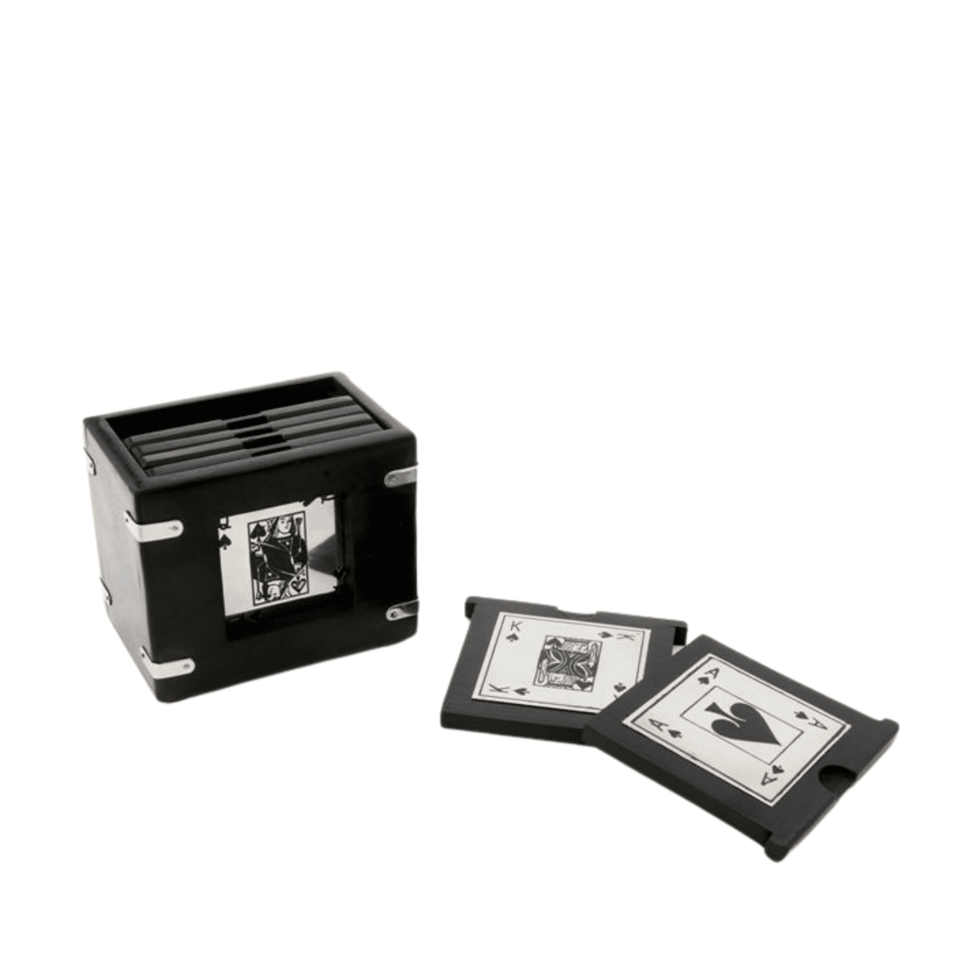 Ace Coaster Set Playing Cards In Box - Destination Interiors