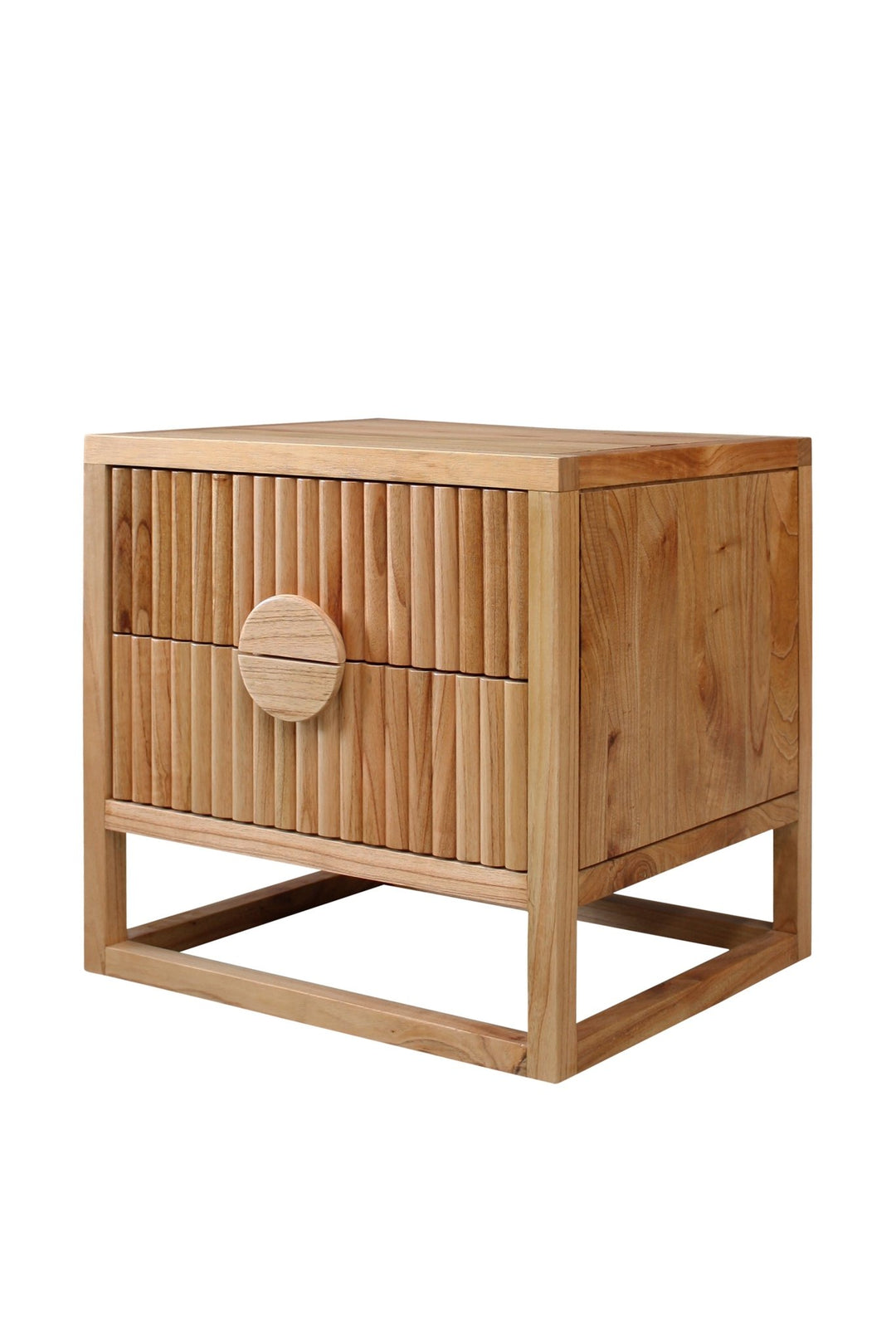 Amore Bedside 2 - drawer Natural - Destination Interiors