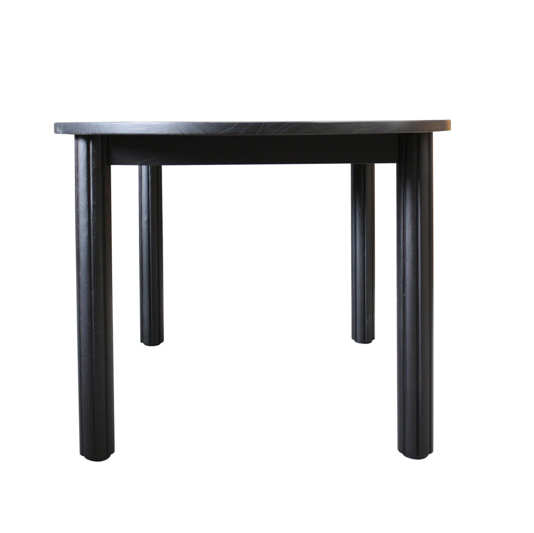 Amore Oval Dining Table Black - Destination Interiors