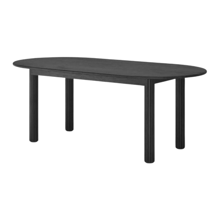 Amore Oval Dining Table Black - Destination Interiors