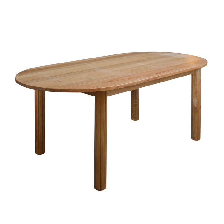 Amore Oval Dining Table Natural - Destination Interiors