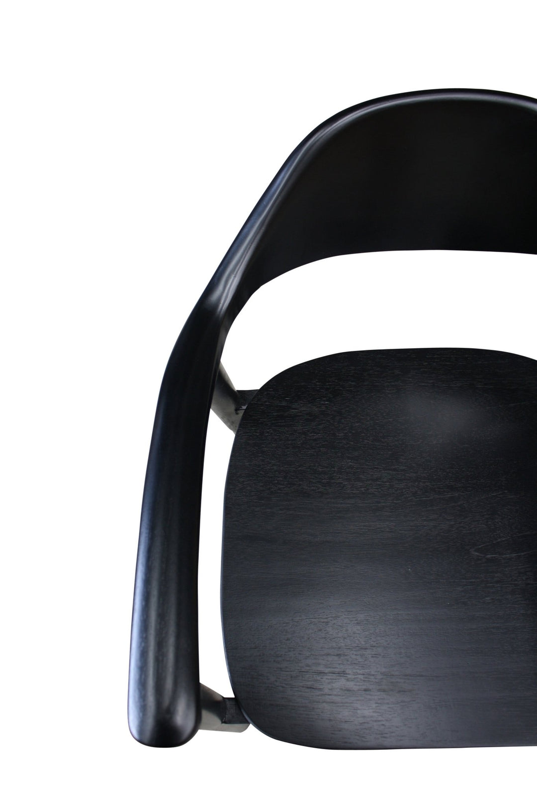 Amore Teak Dining Chair with Arms Black - Destination Interiors