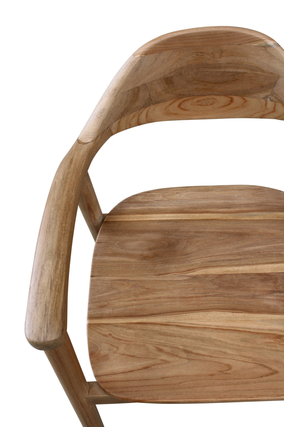 Amore Teak Dining Chair with Arms Natural - Destination Interiors