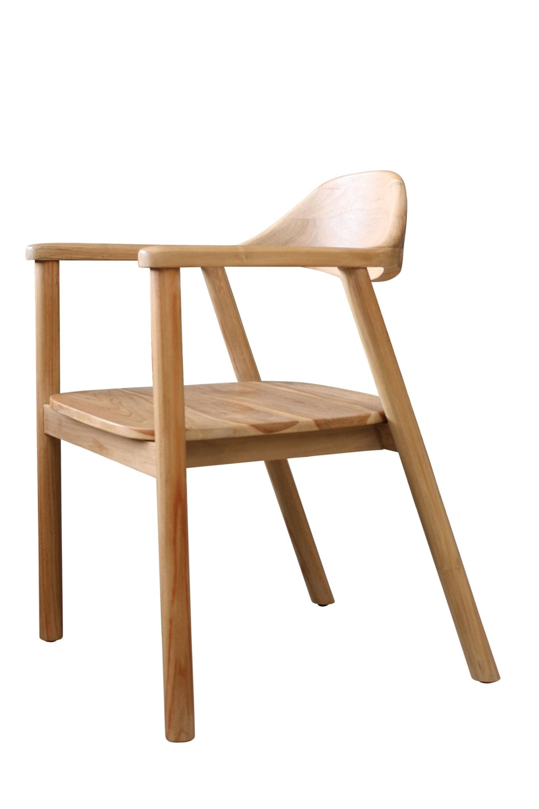 Amore Teak Dining Chair with Arms Natural - Destination Interiors