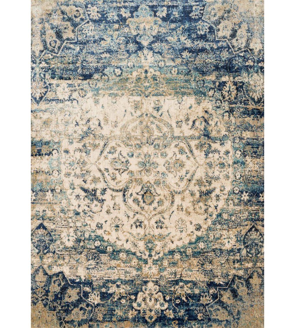 Anastasia Collection Blue Ivory by Loloi 201cm x 279cm - Destination Interiors