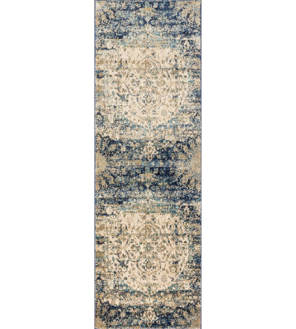 Anastasia Collection Blue Ivory by Loloi 201cm x 279cm - Destination Interiors