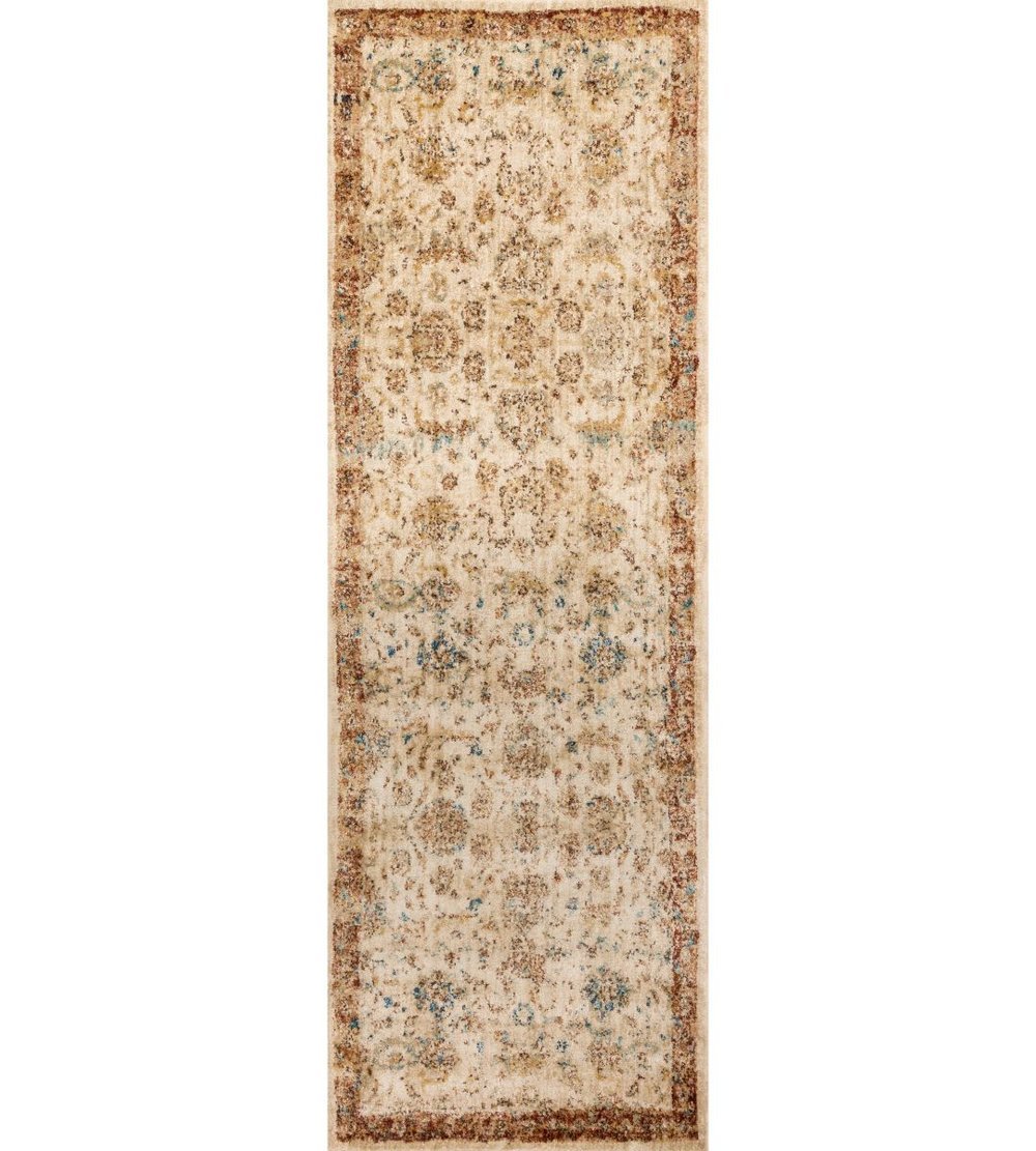 Anastasia Collection Ivory Rust by Loloi 160cm x 234cm - Destination Interiors