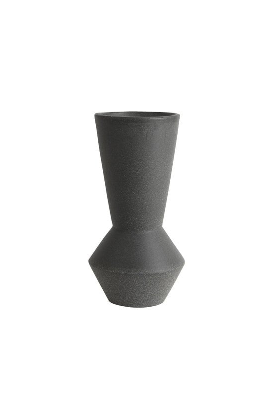 Angle Ceramic Black Vase - Destination Interiors