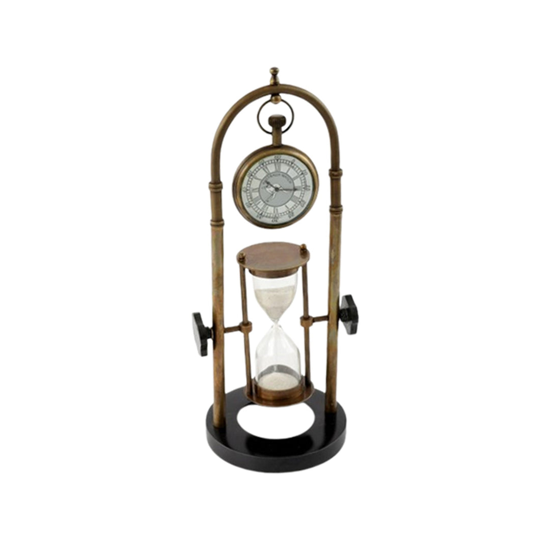 ARCH REVOLVING SAND TIMER W. HANGING CLOCK - Destination Interiors