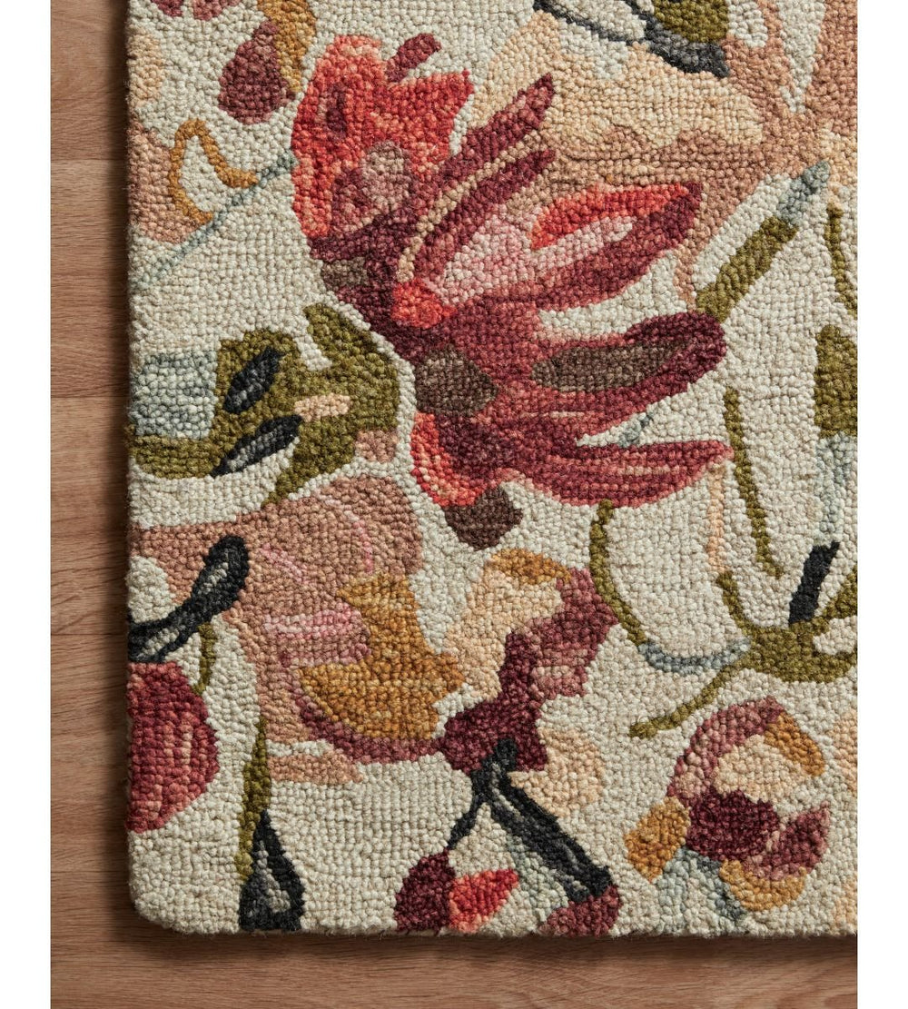Belladonna Collection Ivory Raspberry by Loloi - Destination Interiors