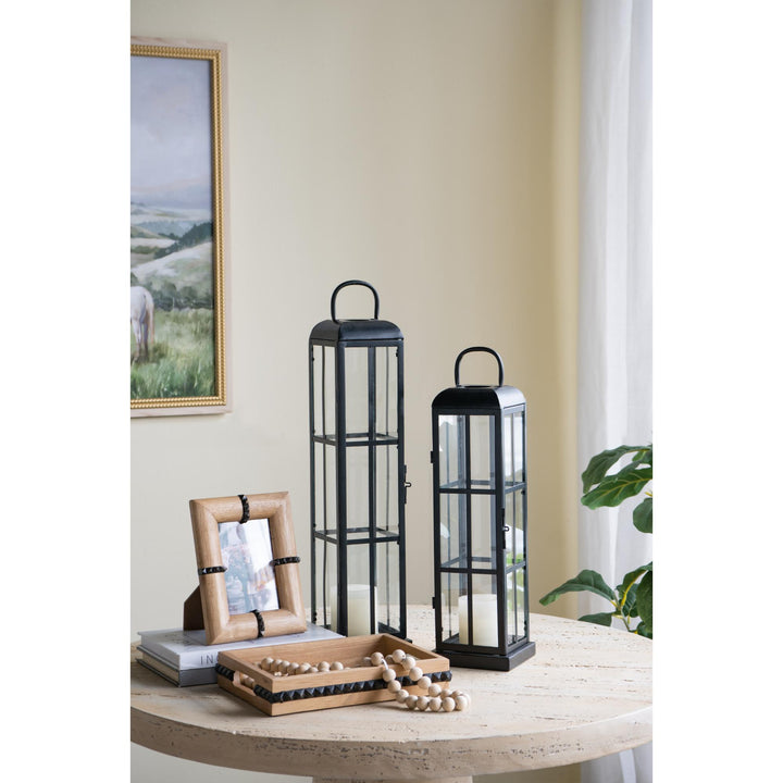Black Lanterns Set of 2 - Destination Interiors