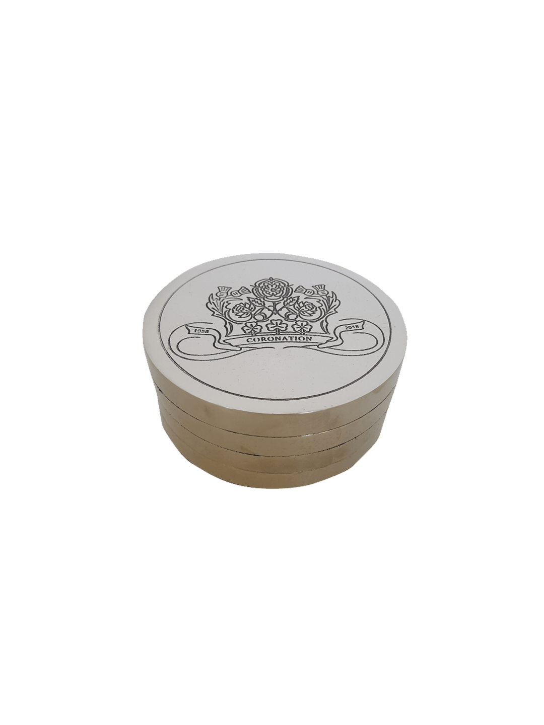 Bordeaux Nickel Round Coaster Set Of 4 - Destination Interiors