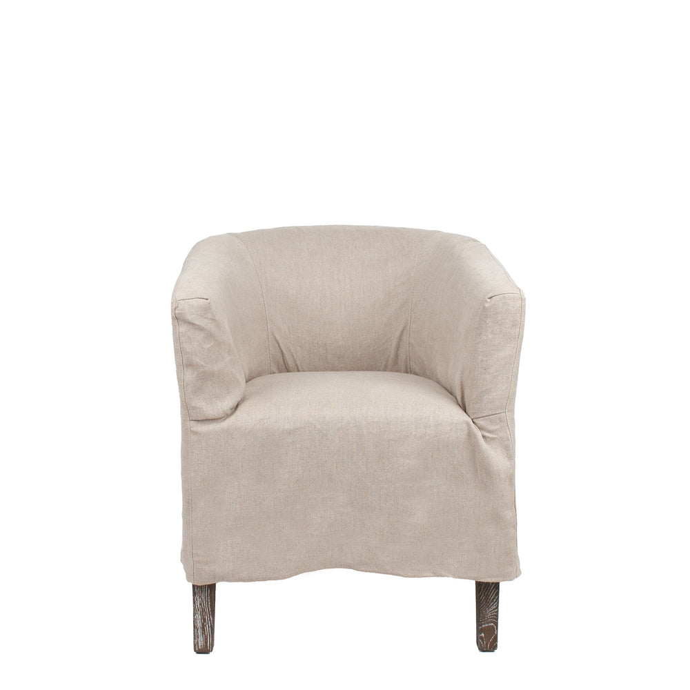 CAMARGUE ARM CHAIR W/SLIP COVER - Destination Interiors