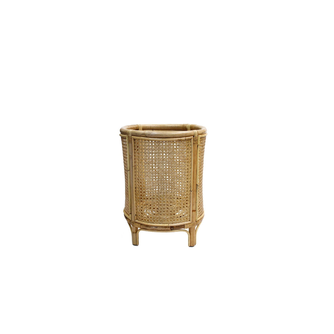 Canggu Rattan Webbing Planter Stand - Destination Interiors