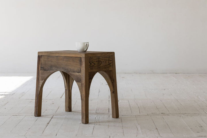 Carlos Side Table Recycled Elm - Destination Interiors