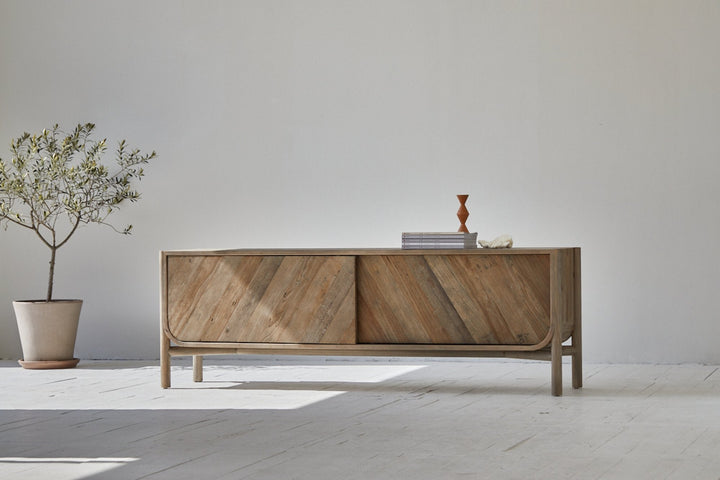 Carlos TV Unit Recycled Elm & Pine - Destination Interiors