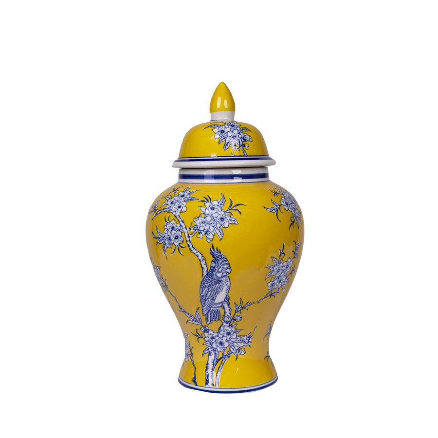 Chelsea Bird & Flower Ginger Jar Small - Destination Interiors