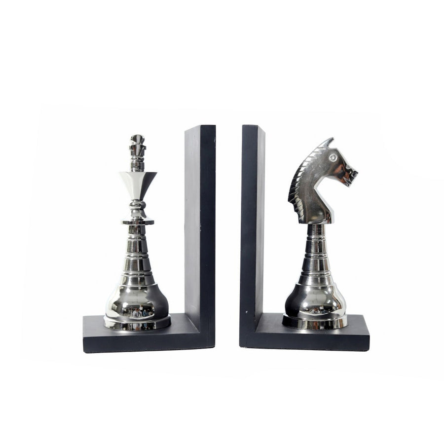 CHESS KING & KNIGHT BOOKENDS - Destination Interiors