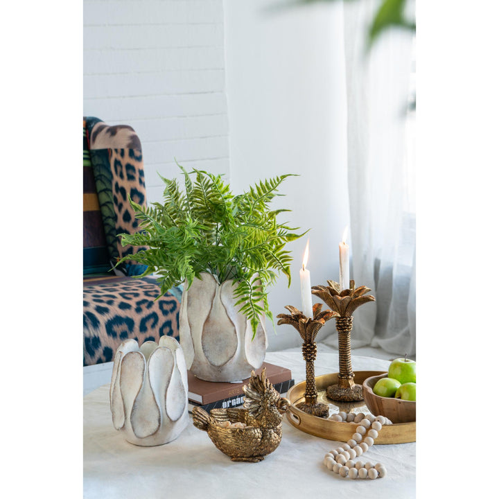 Coconut Palm Taper Holder - Destination Interiors