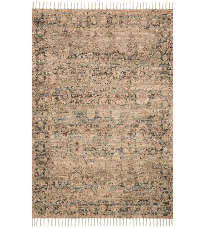 Cornelia Collection Natural Teal Justina Blakeney x Loloi 152cm x 229cm - Destination Interiors