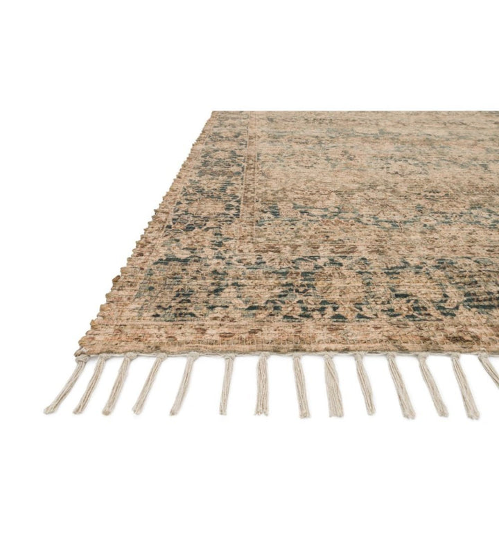 Cornelia Collection Natural Teal Justina Blakeney x Loloi 152cm x 229cm - Destination Interiors