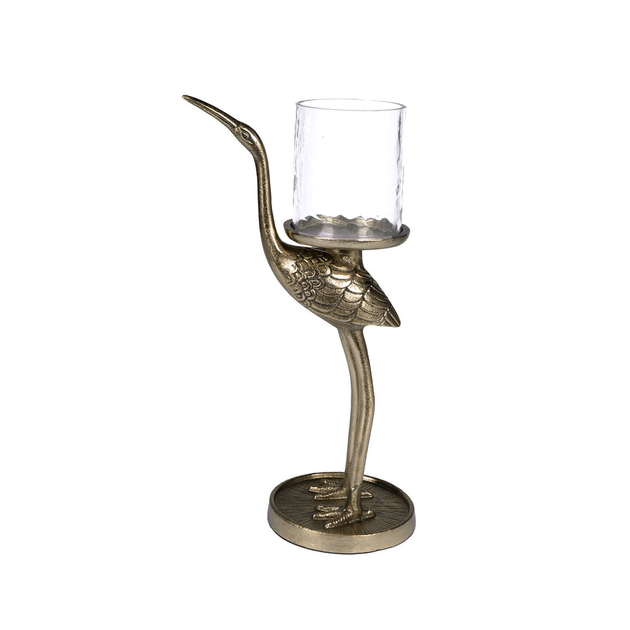 Crane Pillar Candle Holder Medium - Destination Interiors