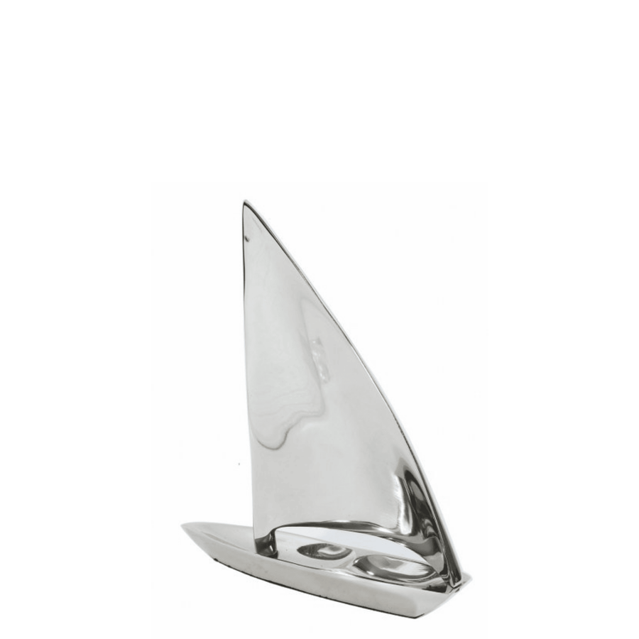 Decorative Sail Boat Nickel Finish Small - Destination Interiors
