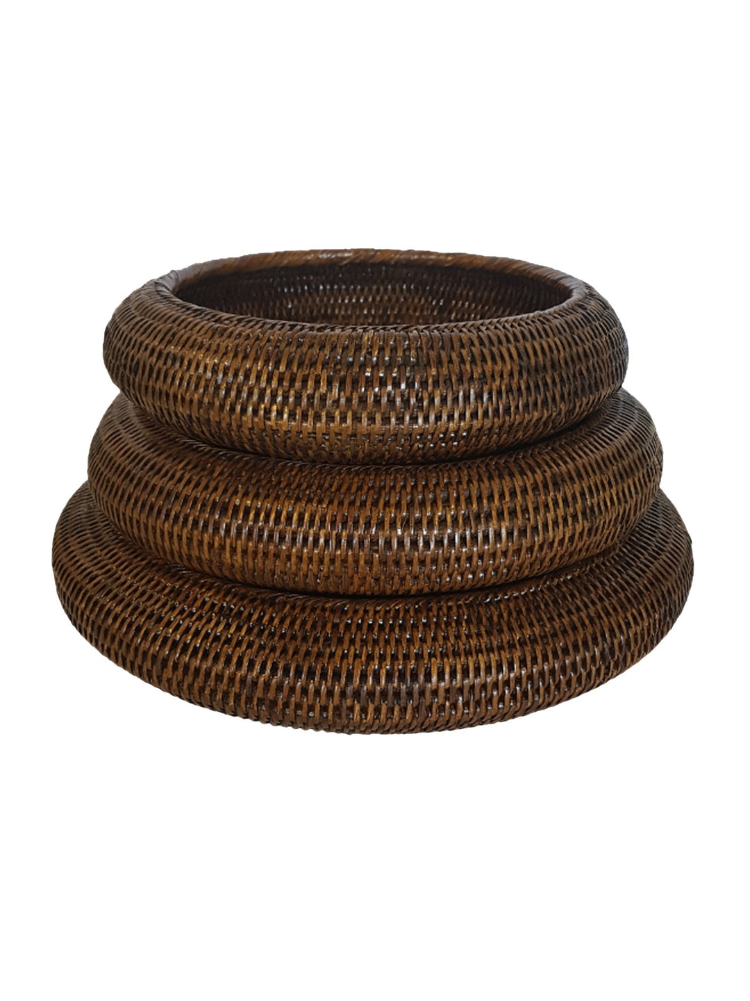 Deep Round Rattan Bowl - Destination Interiors